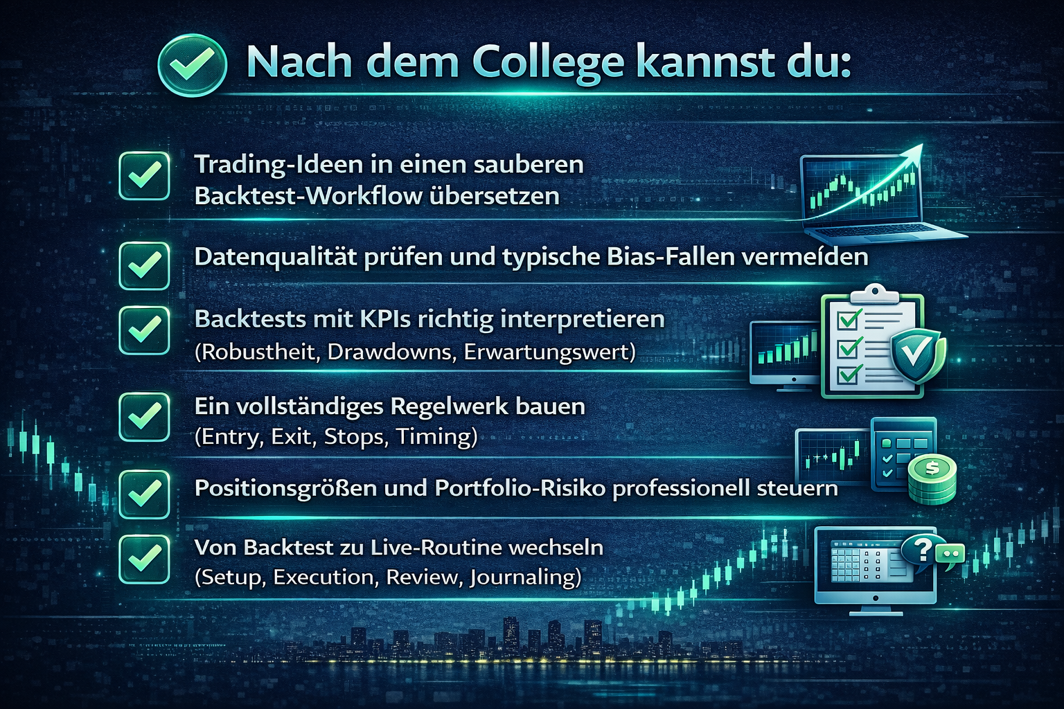 Backtesting einer Trading-Strategie mit Kennzahlen und Ergebnissen